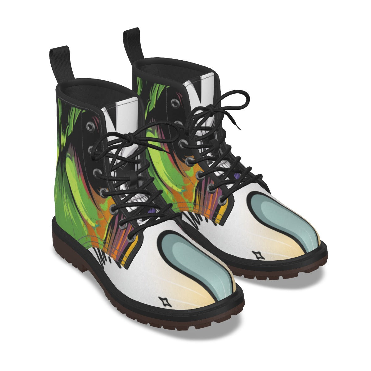 Martin Short boots in skull style - cool, vibrant tones for gentlemen